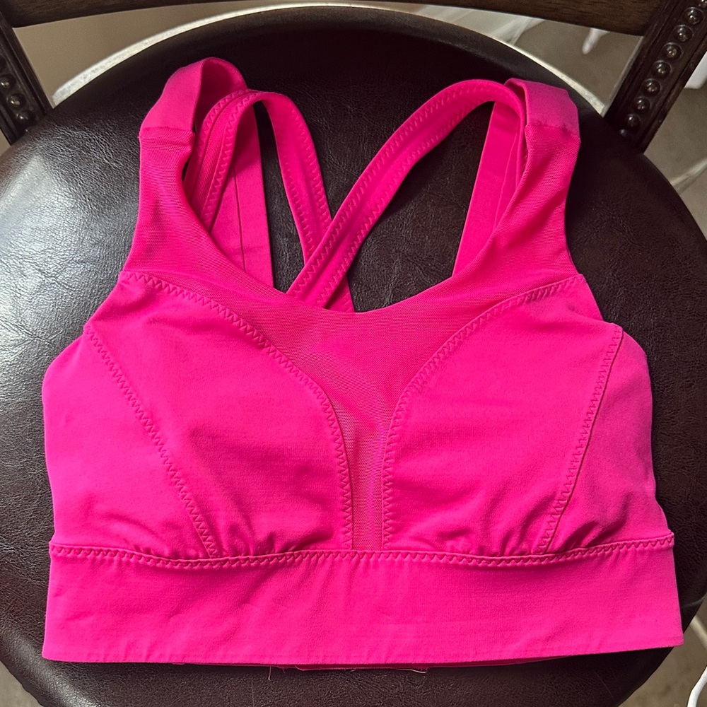 Lululemon Athletica Hot Pink Sports Bra 2 4